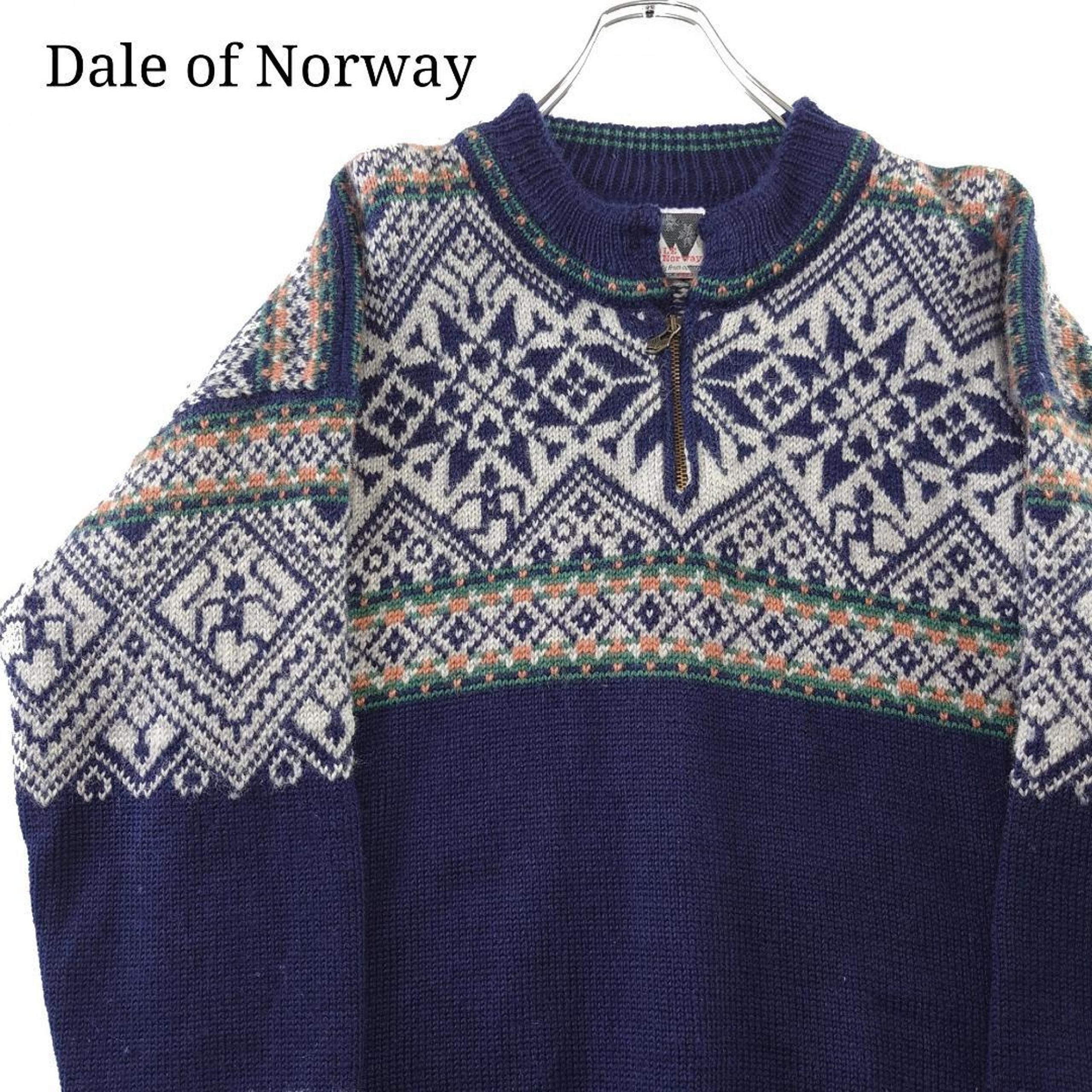 【Nordic】Dale of Norway Half-Zip Nordic Sweater Navy Blue