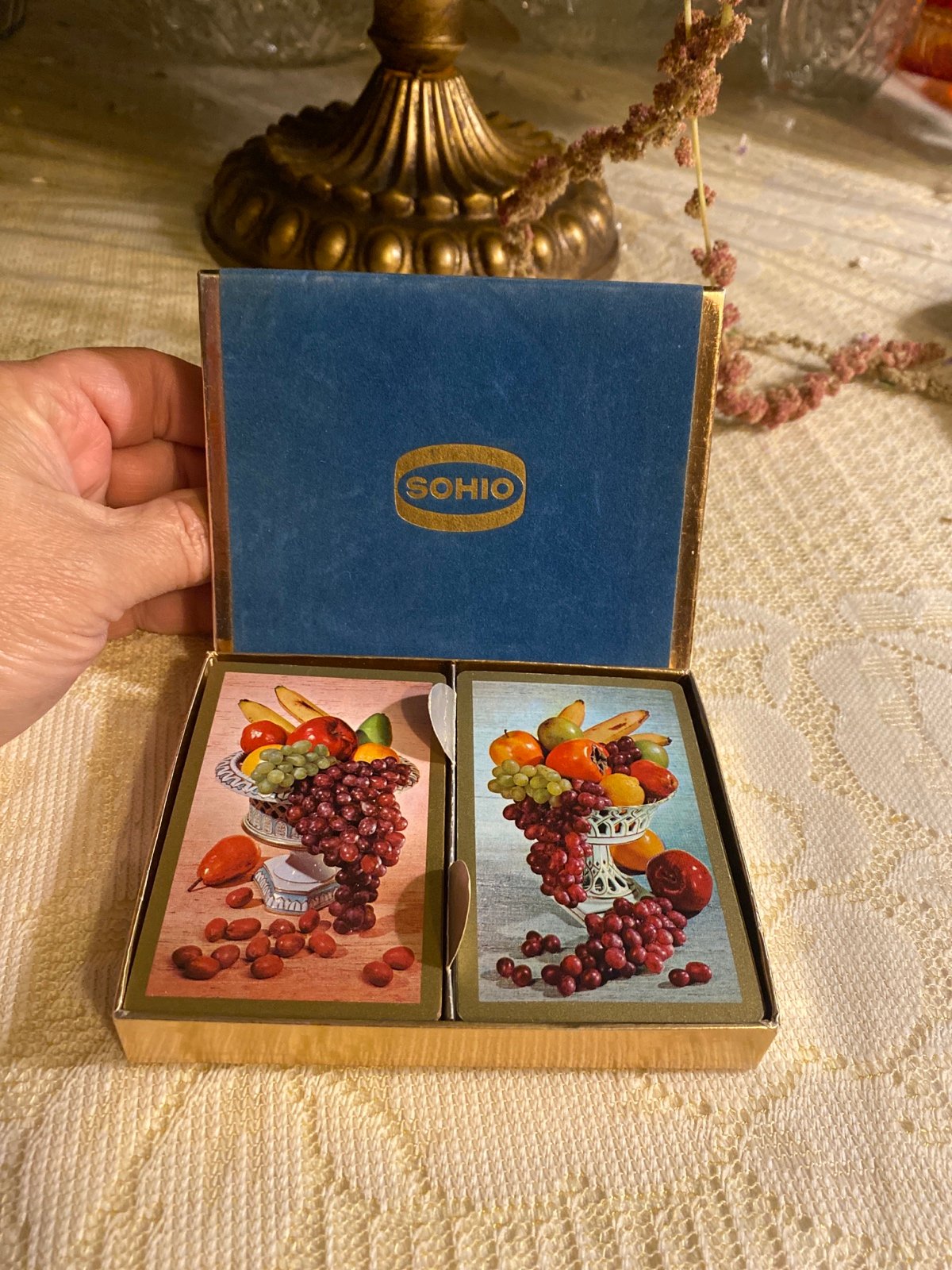 Vintage advertisement playing cards SOHIO