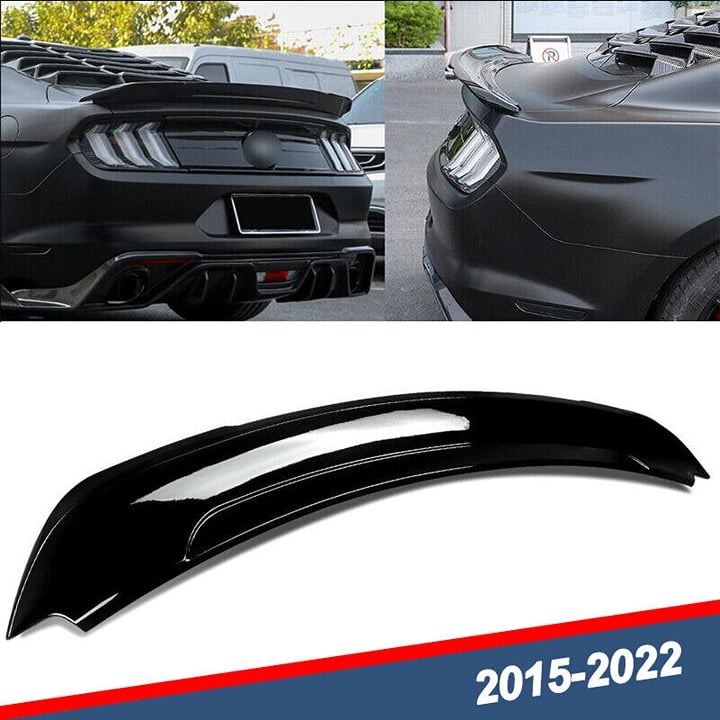 For 2015-2021 Mustang GT Rear Spoiler PG Style Gloss Black Brand New