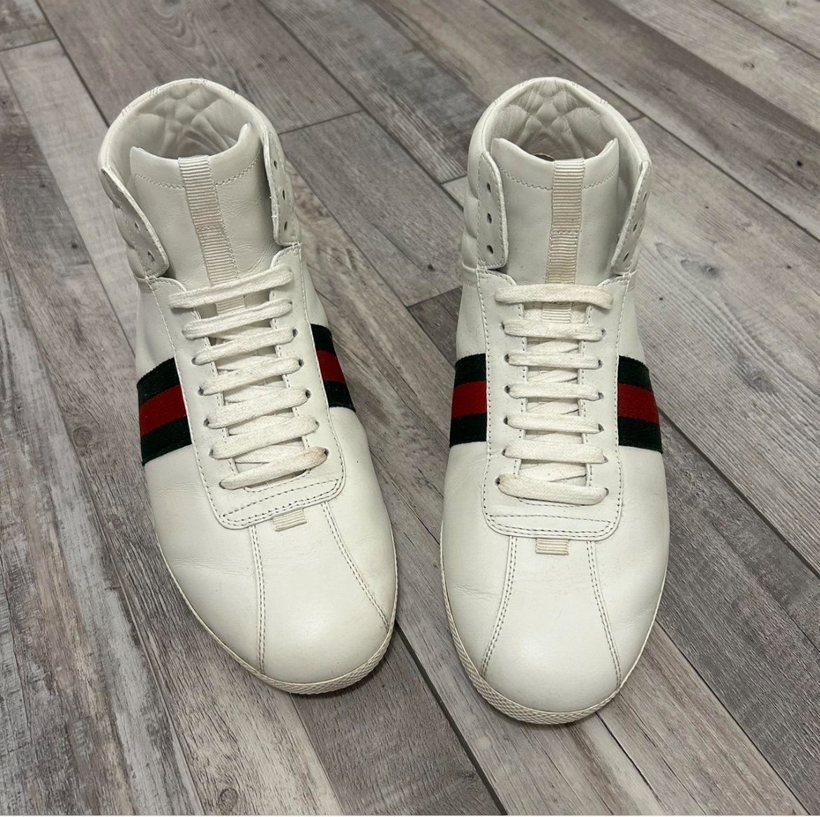 Gucci Leather Web High ‘white’
