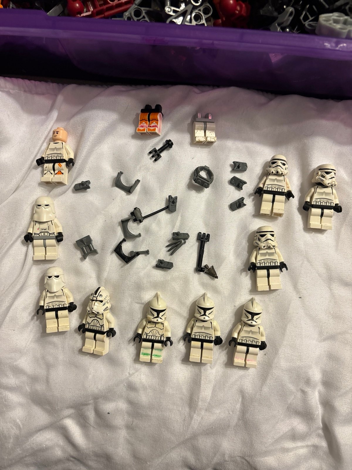 Lego storm trooper and clone trooper lot