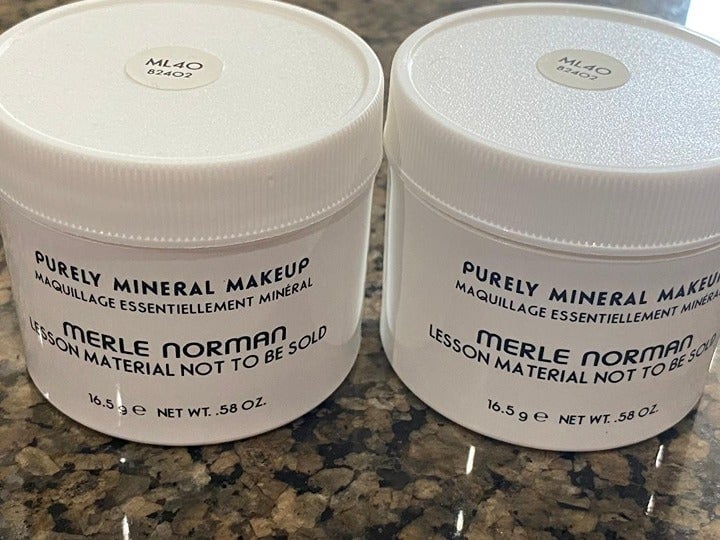 2 Merle Norman Purely Mineral Makeup...Shade is ML40....NEW