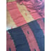 Blue Pacific scarf bundle two Silk/viscose Fringe Rectangle 19 x 50 Red/Black