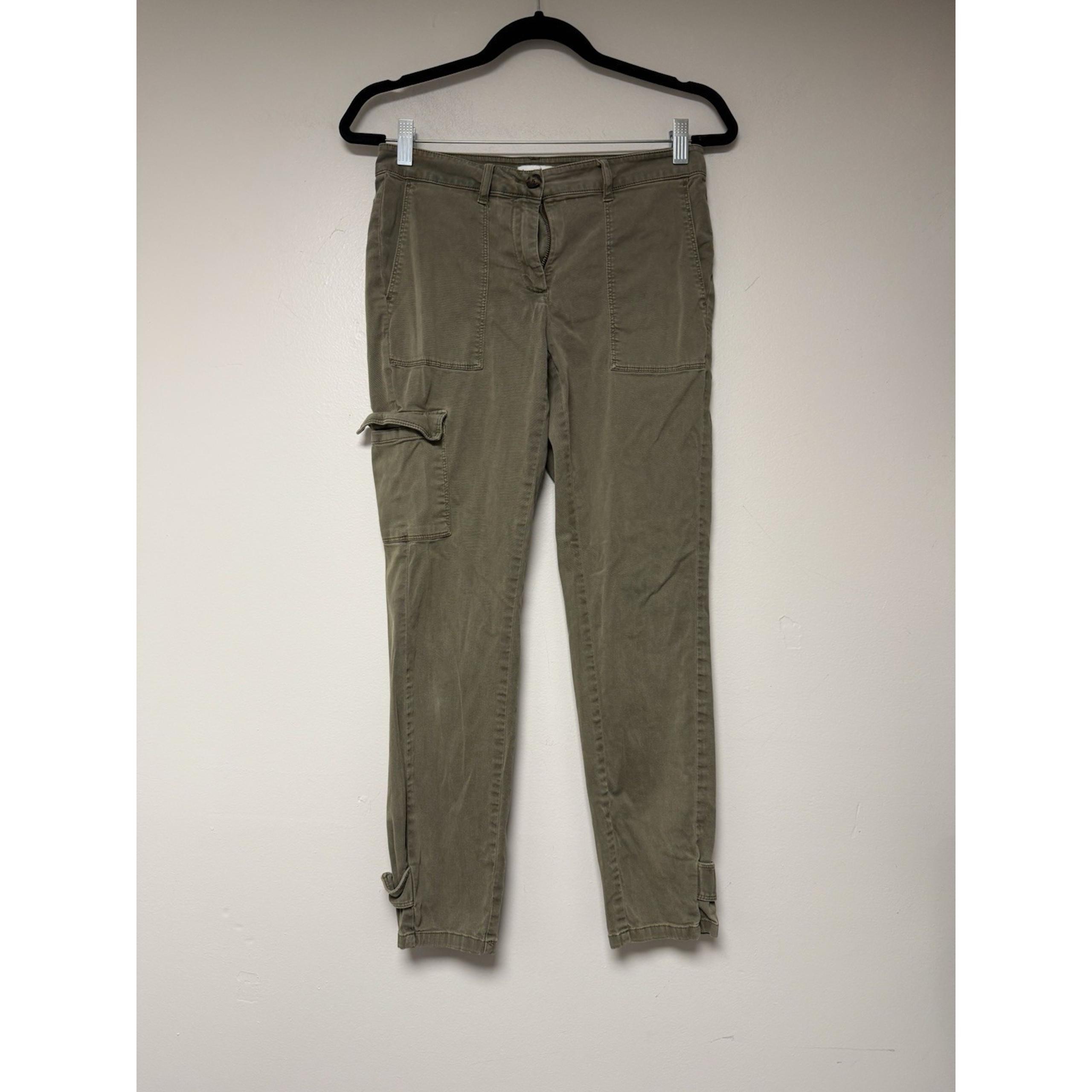 J Jill Women's Green Ankle Cargo Pants Size 4