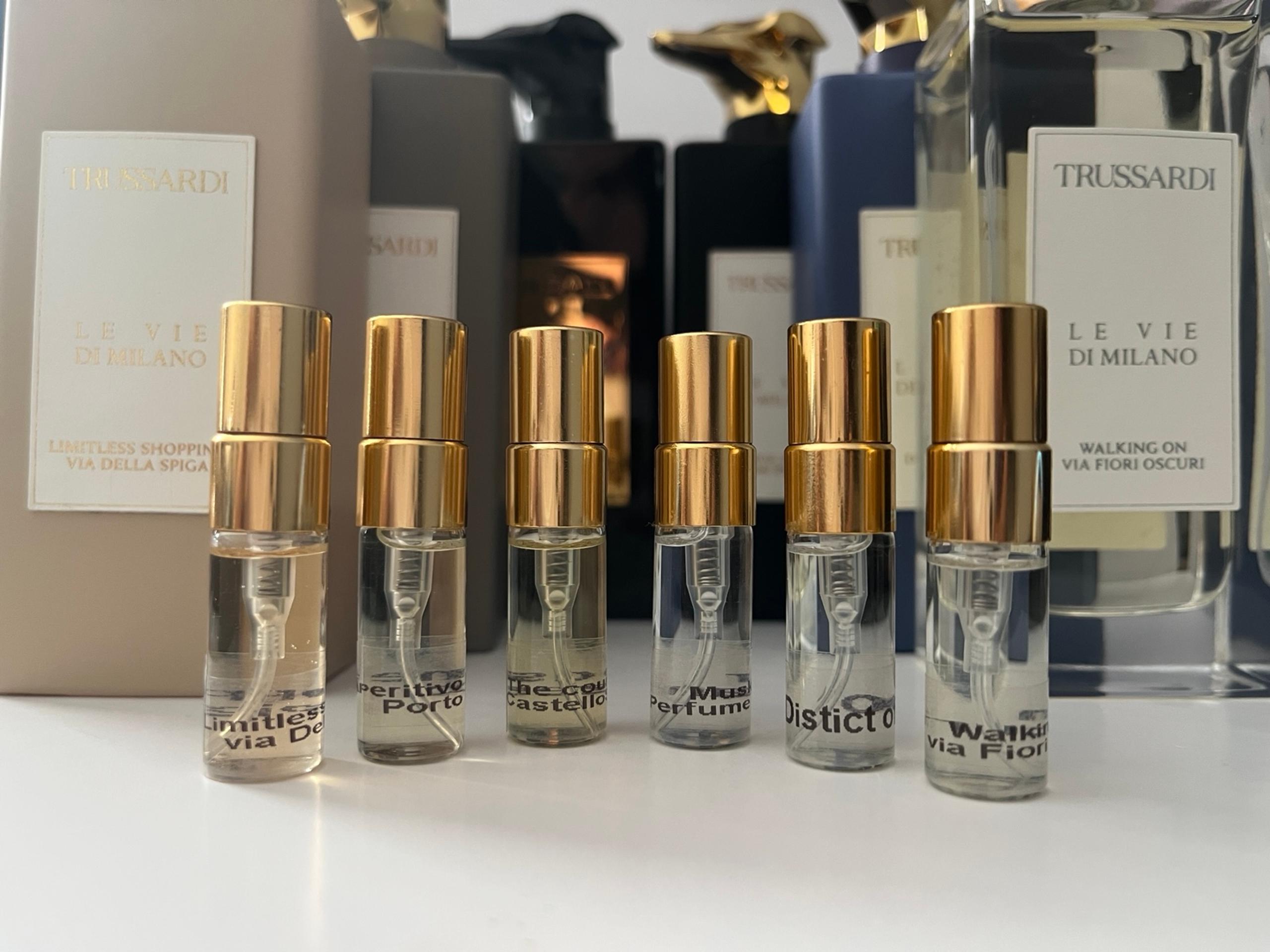 Trussardi perfume wardrobe. Discovery set (6 x 3ml)