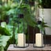 Decor Modern Farmhouse Lantern Decor- Black Metal Candle Lanterns, 2Pack