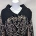 Charlie & Robin Anthropologie Cape Jacket Women's L Wool Paisley Metallic Belted