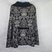 Charlie & Robin Anthropologie Cape Jacket Women's L Wool Paisley Metallic Belted