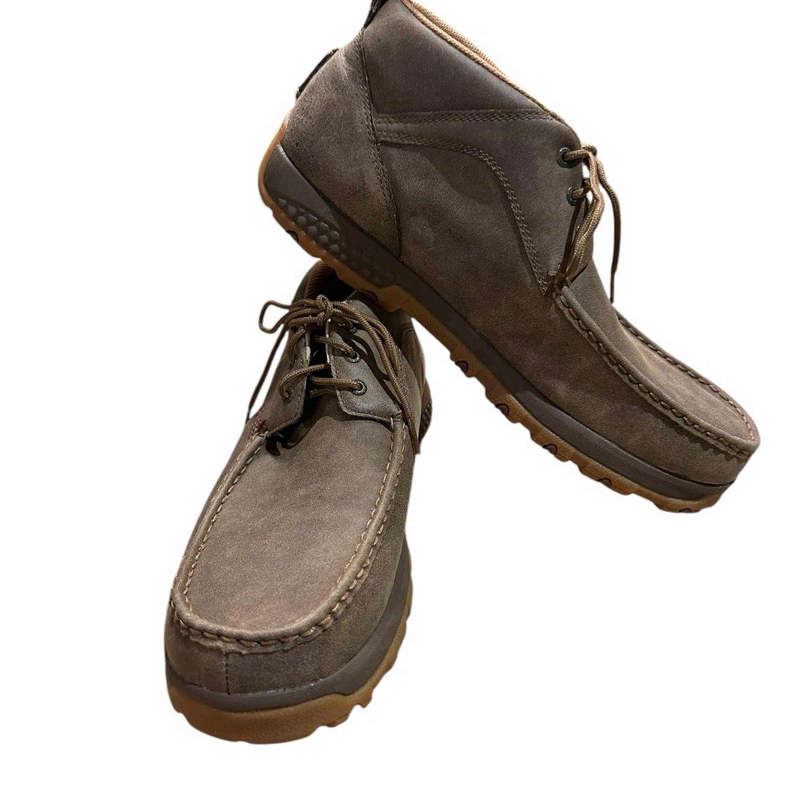 Twisted X Mens Size 14 Lace Up Boots Brown Leather
