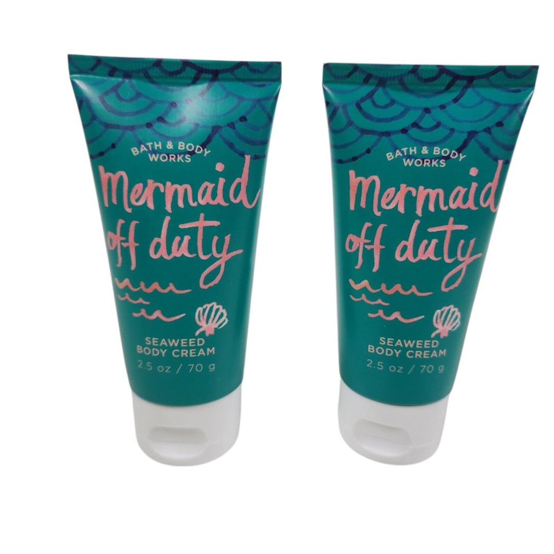 Bath & Body Works Mermaid Off Duty Seaweed Body Cream 2.5 Oz Lot Of 2 New