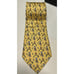SALVATORE FERRAGAMO Men's Luxury 100% Silk Necktie Yellow Elephant & Lion Italy