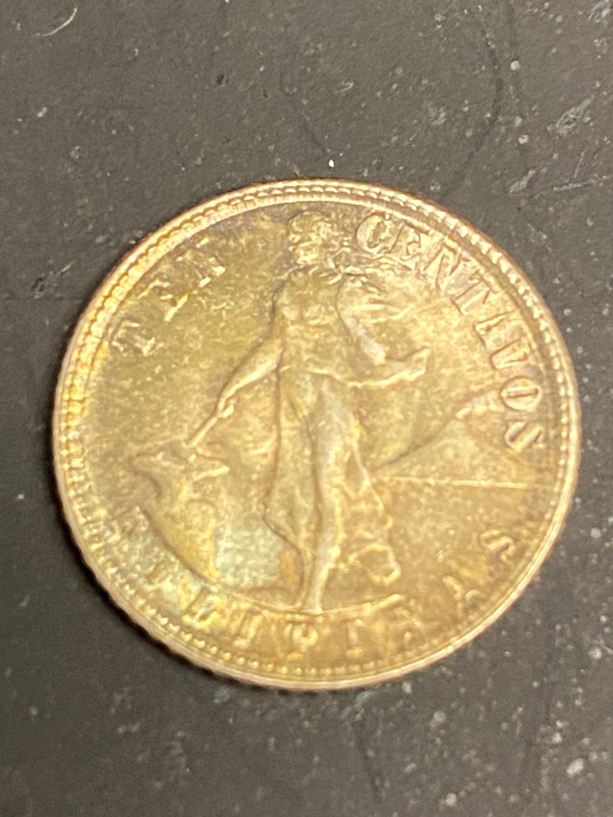 1945 Ten Centavos Filipinas United States Of America Silver 75 Percent Silver