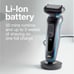 Braun Series 5 5020s Black Blue Rechargeable Wet And Dry Electric Shaver Q7(7)