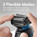 Braun Series 5 5020s Black Blue Rechargeable Wet And Dry Electric Shaver Q7(7)