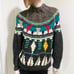 Vintage Kitty Hawk Sweater Southwestern Style Colorful Mock Knit Sweater Size S