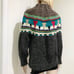 Vintage Kitty Hawk Sweater Southwestern Style Colorful Mock Knit Sweater Size S
