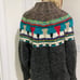 Vintage Kitty Hawk Sweater Southwestern Style Colorful Mock Knit Sweater Size S