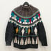 Vintage Kitty Hawk Sweater Southwestern Style Colorful Mock Knit Sweater Size S