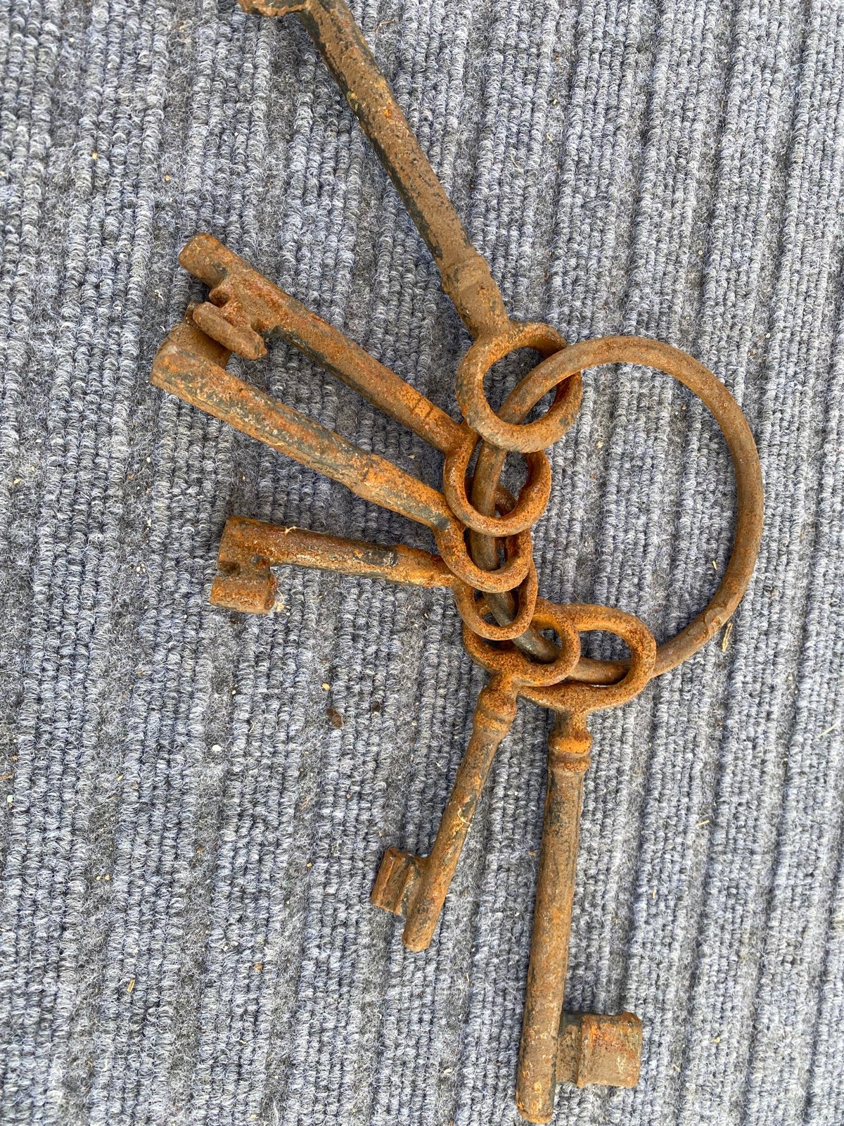 Antique forged keys