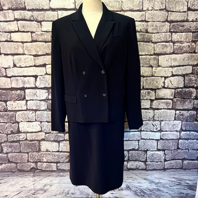 Worthington Navy Jacket & Skirt Suit Size 14