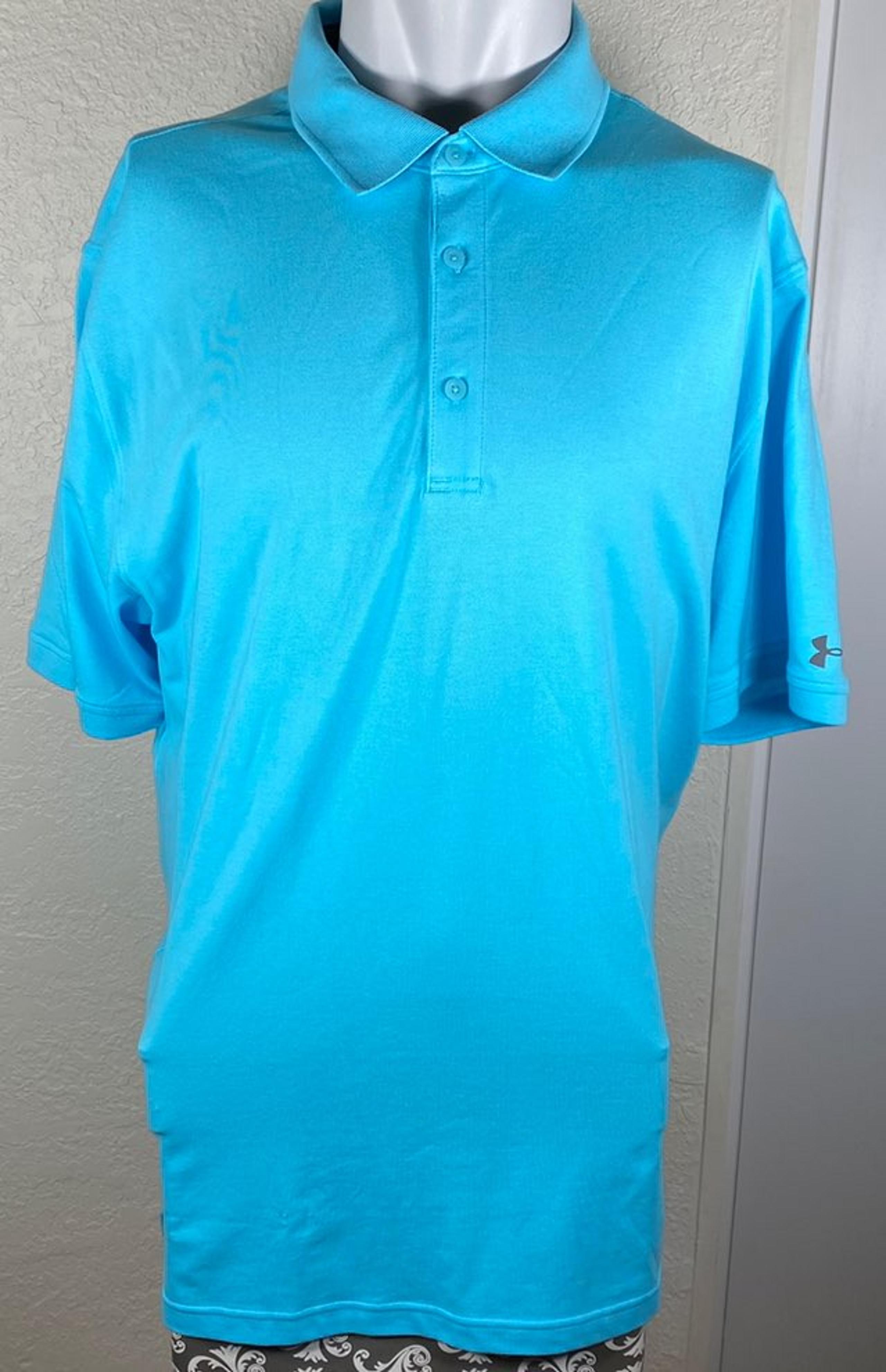 UA Goof Polo Shirt light blue mens XL