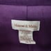 MONROE & MAIN Women's Purple 3 Button Pea Coat Padded Shoulder Jacket Size 8