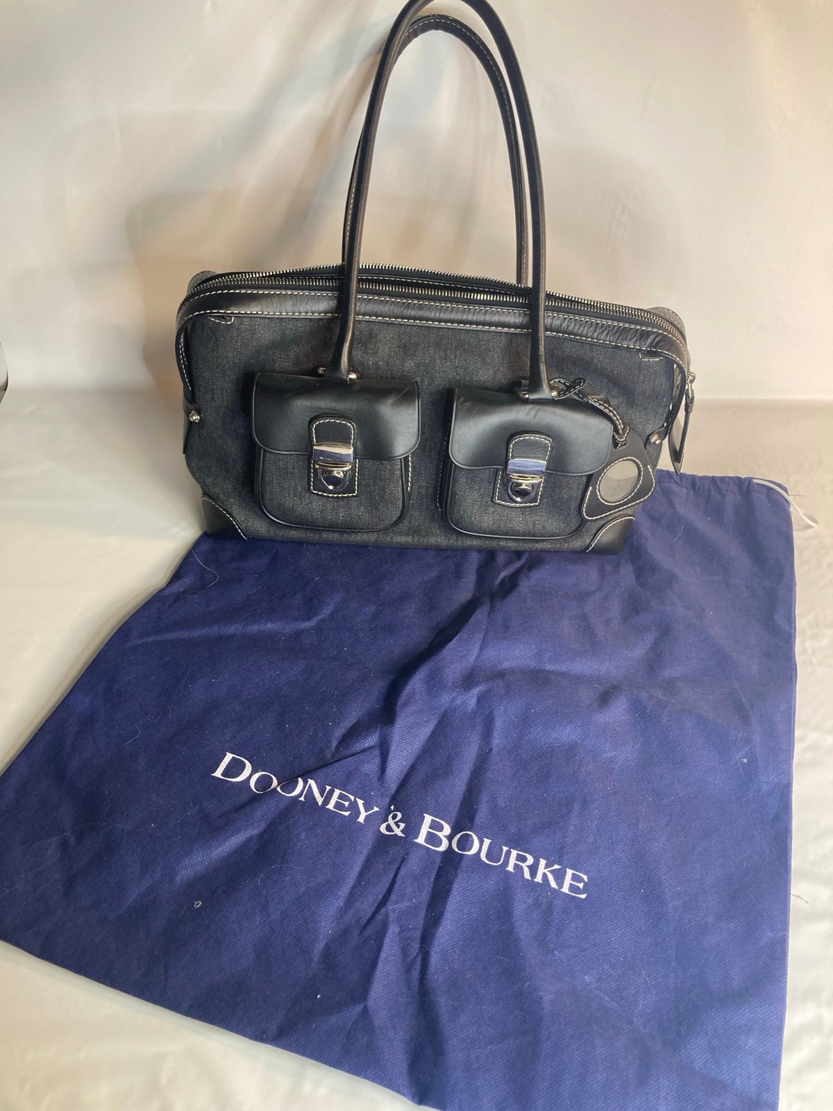 Dooney & Bourke denim satchel dust bag