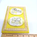 Vintage Betsey Clark Art Assemblage Cottagecore Oval Ceramic Yellow Wood Ribbon