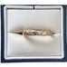 Vintage Signed 925 Crystal Accents Dainty Promise Engagement Band Ring size 7.5