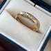 Vintage Signed 925 Crystal Accents Dainty Promise Engagement Band Ring size 7.5