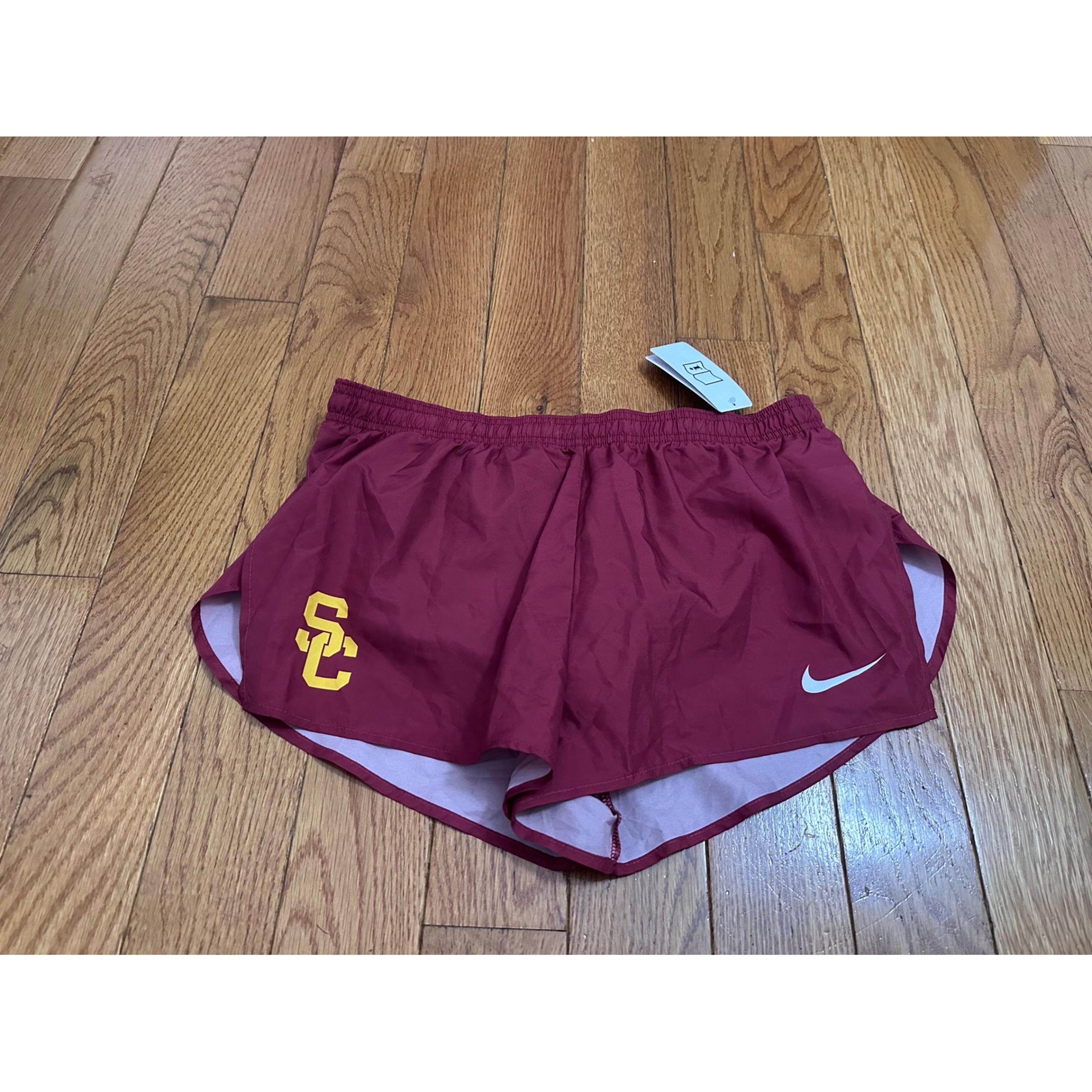 New Nike USC Trojans Running Shorts Maroon Athletic Gym Activewear Women's M