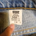 Vintage 1997 Levis 550 relaxed fit tapered leg 7 jr S red tab medium wash