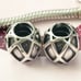 PAIR of Pandora Oxide charms Harlequin web