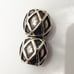 PAIR of Pandora Oxide charms Harlequin web
