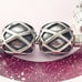 PAIR of Pandora Oxide charms Harlequin web