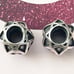 PAIR of Pandora Oxide charms Harlequin web