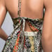 LaRok Multi-color Sexy Silk Halter XS