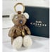 Coach Leather Logo Bear Bag Charm