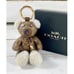Coach Leather Logo Bear Bag Charm