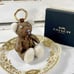 Coach Leather Logo Bear Bag Charm