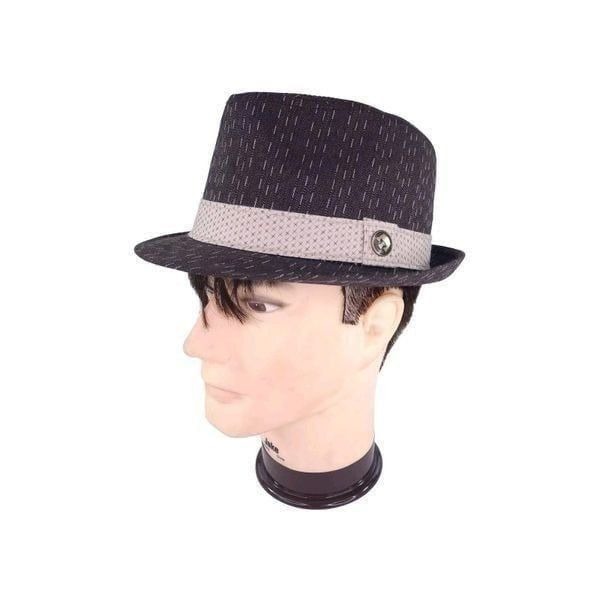 Goorin Bros Mens Short Brim Manhattan Gangster Hat Size 7 Gray Fedora Hats