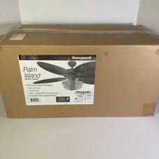 NEW Honeywell 52” Ceiling Fan #50203 Palm Island Tropical Indoor/Outdoor w 4 Lig