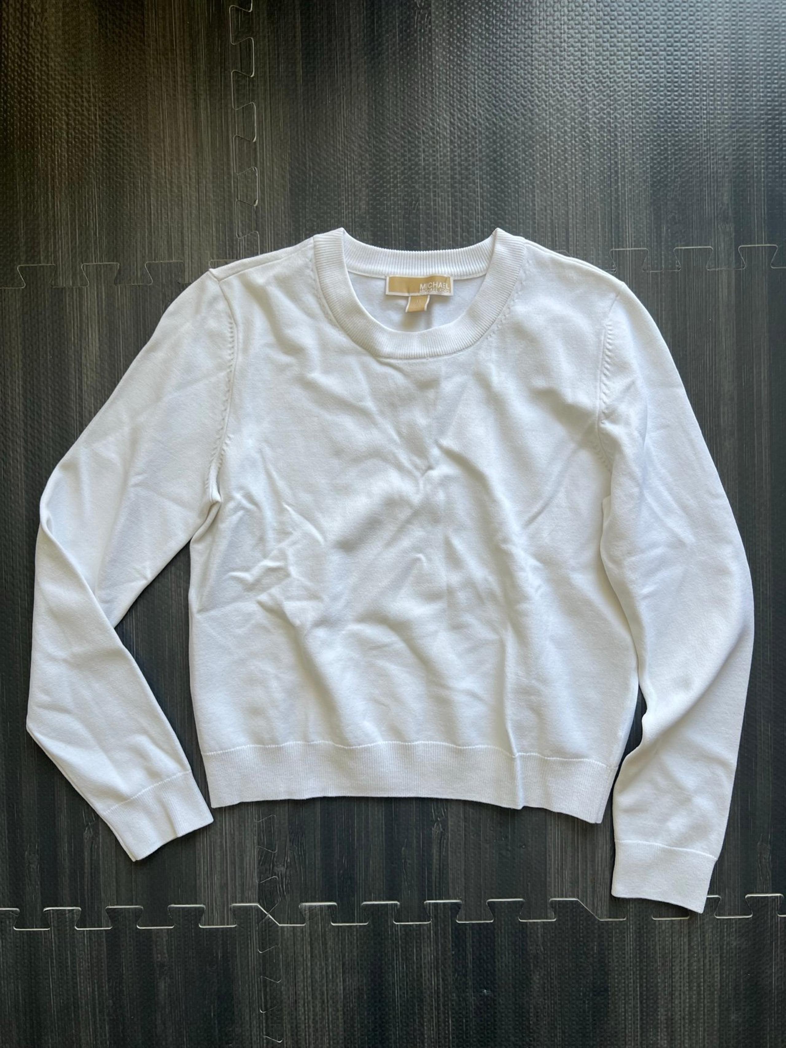 Michael Kors White Crew Neck Sweater M
