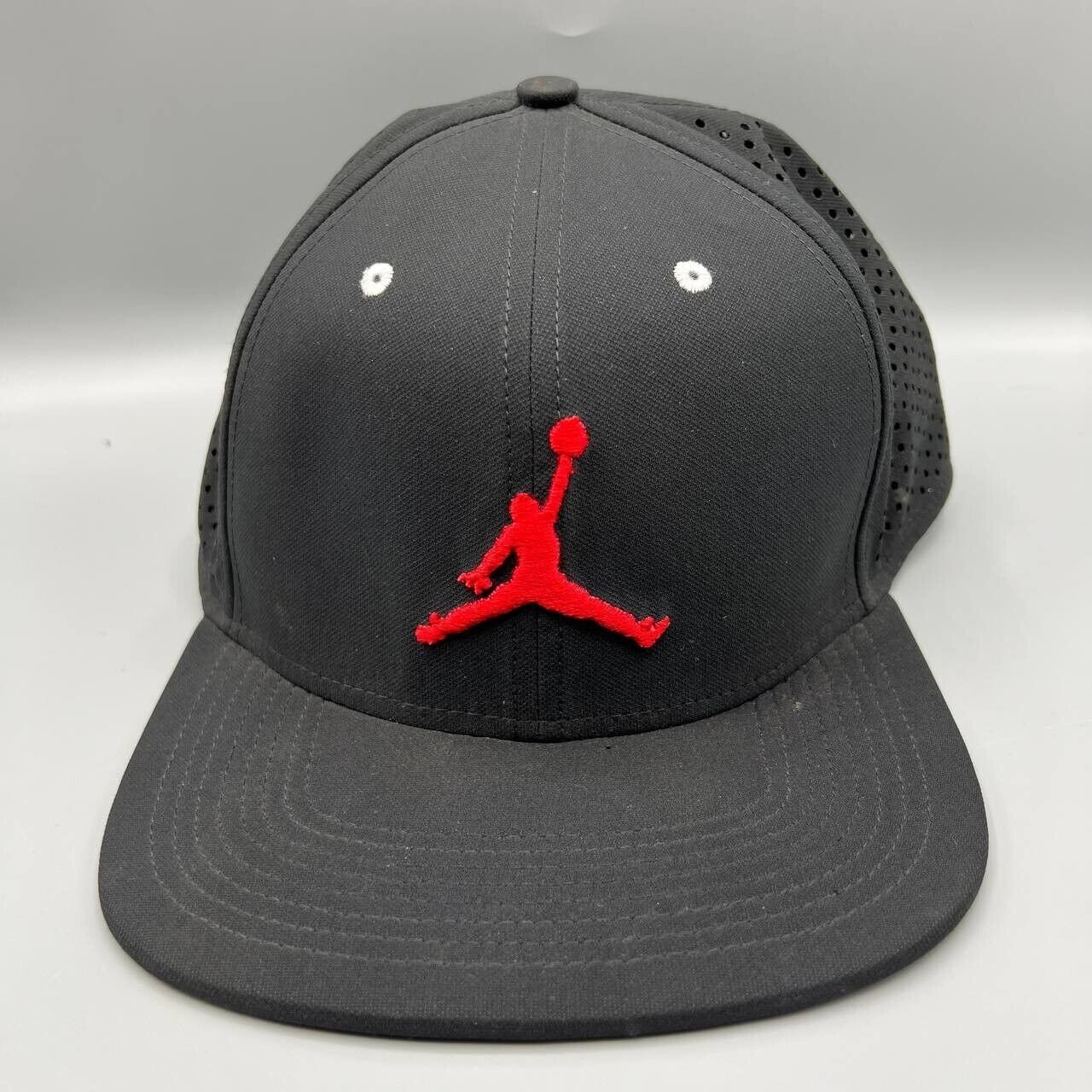 Air Jordan Hat Men Black Embroidered Logo Jumpman Snap Back Cap