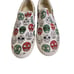 BUCKETFEET Dia De Los Muertos Sugar Skull Slip On Shoes Canvas Upper Womens SZ 8