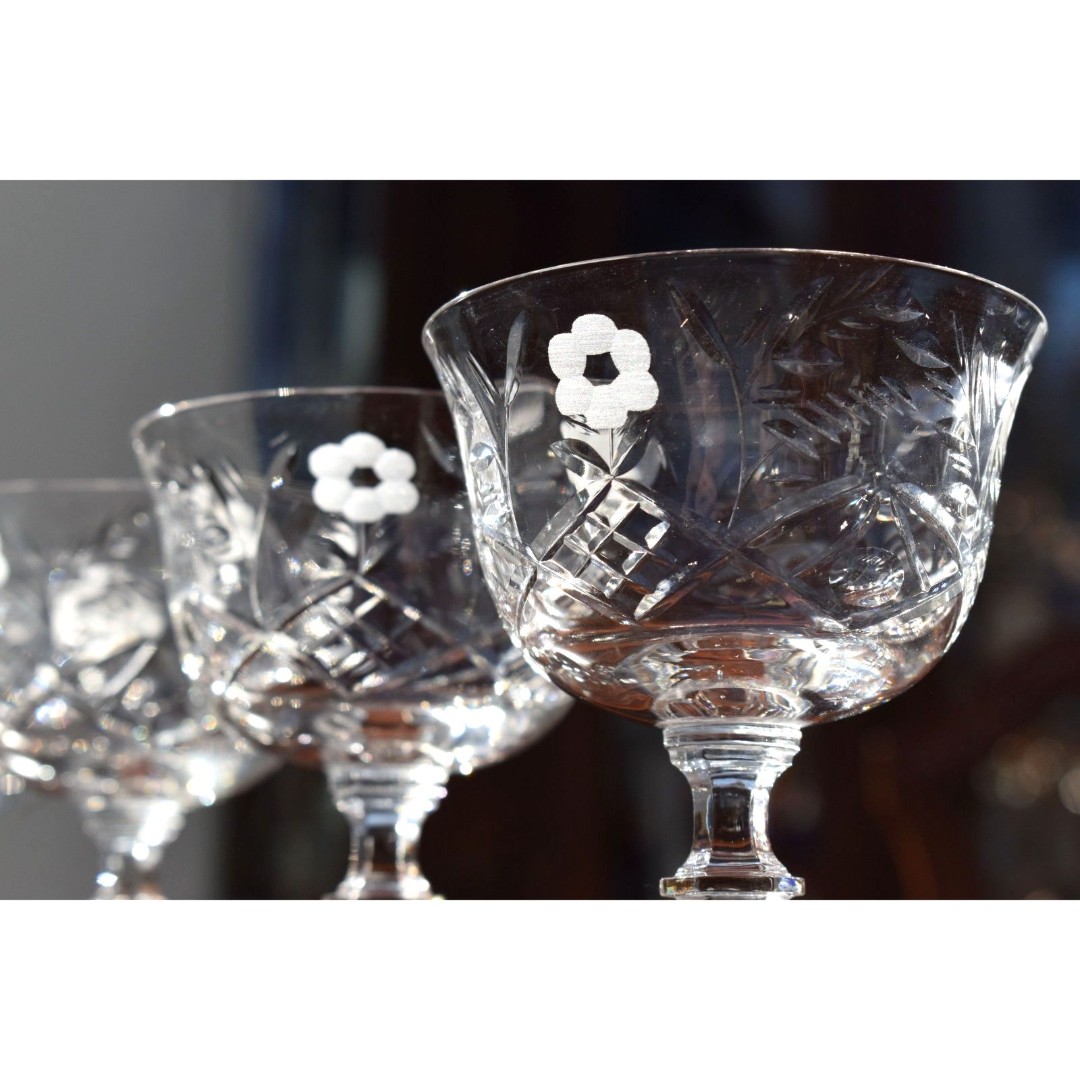 Rock Sharpe Marlene Champagne/Tall Sherbet Glasses – Set of 4 – Discontinued - detail