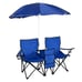 Double Folding Chair with Umbrella Picnic Cooler Camping Beach Table