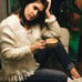 Tennis ivory fringe cardigan