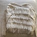 Tennis ivory fringe cardigan