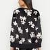 DONNA KARAN SLEEPWEAR Lux Dream Velvet Lounge Black and White Long Sleeve Top M